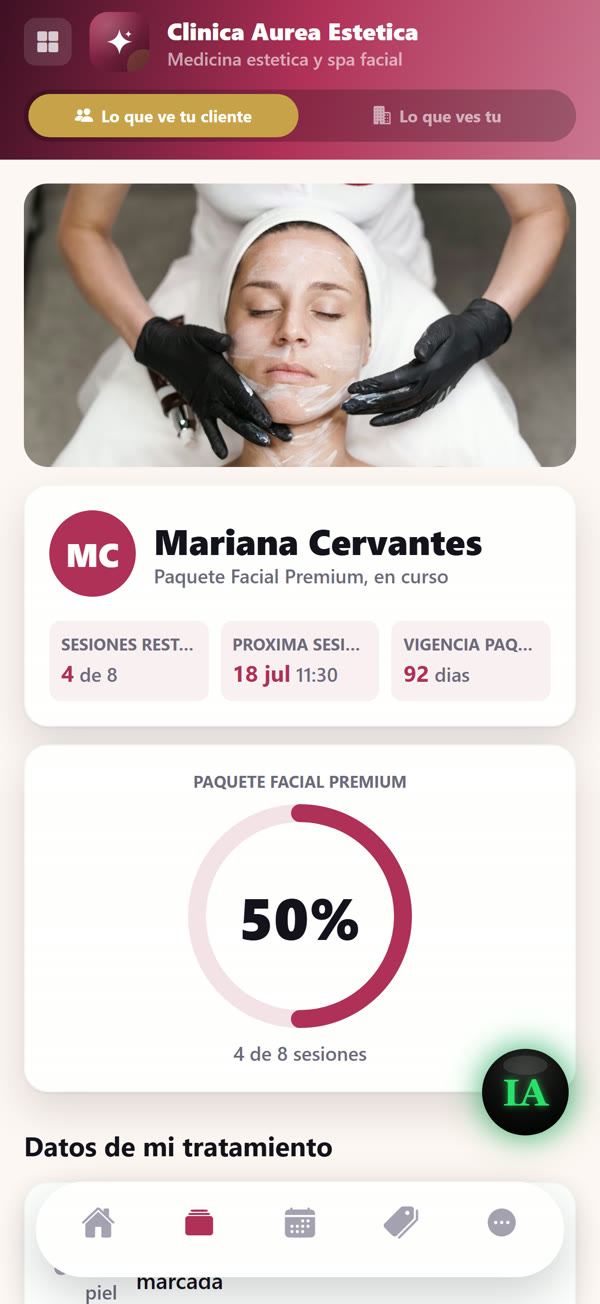App a la medida para Belleza y bienestar